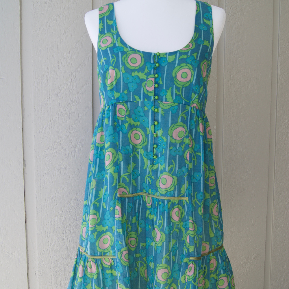 Johnny Martin Button Front Boho Chic Sundress